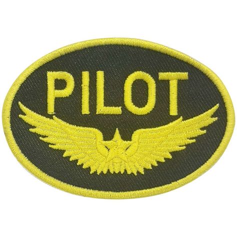 You take pride in your status as a pilot, and now's your chance to flaunt it with this authentic-looking pilot patch. This gold wings pilot patch irons onto your hat, shirt, or jacket with ease; simply press it on with a regular iron. It features a gold and black design with gold letters on a black background. The patch is embroidered for added class, and is also a great collectible to add to your aviation collection.3 1/8" Wide x 2 1/8" Tall Embroidered Patch with Iron On Backing. Pilot Wings, Military Units, Pilot Gifts, Gold Bullion, Craft Stuff, Gold Letters, Amazon Art, Embroidered Patch, Clothing Company