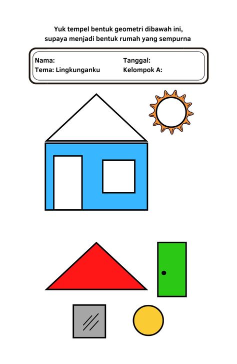 Soal Tk, Toddler Fine Motor Activities, Preschool Activity Sheets, Fun Experiments For Kids, Preschool Activities Printable, Body Parts Preschool, Kids Worksheets Preschool, Baby Play Activities, Kindergarten Learning Activities