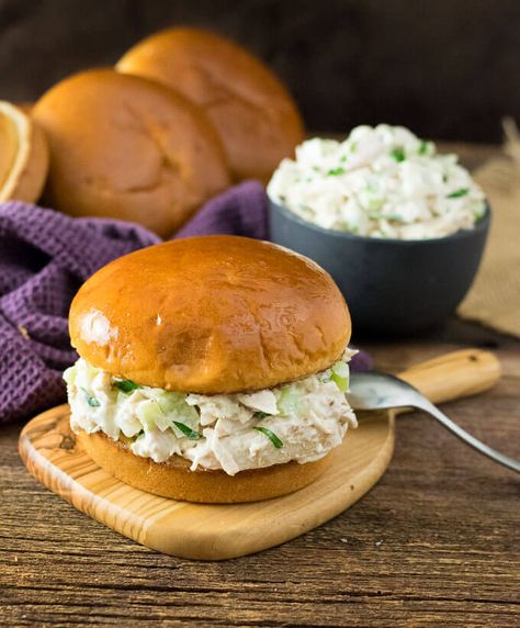 Classic Chicken Salad Sandwich | Fox Valley Foodie Outdoor Food Ideas, Classic Chicken Salad Sandwich, June Recipes, Classic Chicken Salad, Husband Lunch, Best Chicken Salad Recipe, Food Sandwiches, Chicken Salad Sandwich Recipe, Chicken Salads