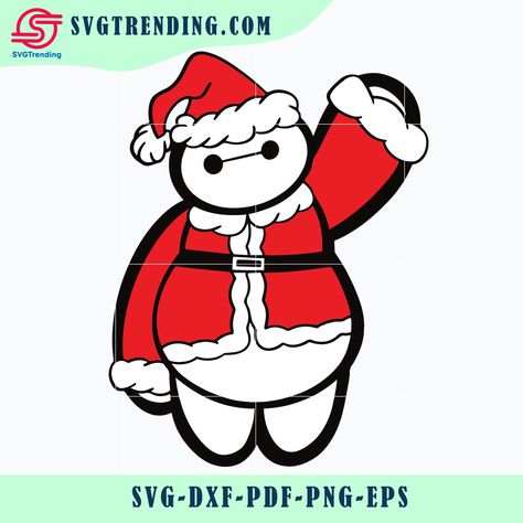 Baymax Christmas, Christmas Bookmarks, T Shirt Bag, Christmas Poster, Baymax, Christmas Characters, Christmas Drawing, Cute Poster, Cut Canvas