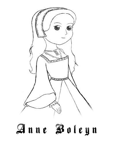 Anne Boleyn Drawing, Wives Of Henry Viii, Second Wife, Henry Viii, Elizabeth I, Anne Boleyn, Lessons For Kids, A Lady, Detailed Image