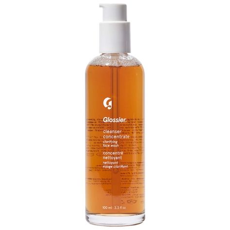 Cleanser Concentrate AHA Clarifying and Exfoliating Face Wash - Glossier | Sephora Glossier Cleanser, Skincare Glossier, Glossier Skincare, Glossier Beauty, Exfoliating Face Wash, Cleanser For Oily Skin, Exfoliating Face, Exfoliate Face, Oily Skin Care