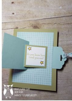 Flip Flap Card - When you pull the tab, the front panel flips open to reveal a second panel. Flip Flap Card, Flip Flop Cards, Fancy Fold Card Tutorials, Slider Cards, Card Making Tips, Flip Cards, Interactive Cards, Card Making Tutorials, Fancy Fold Cards