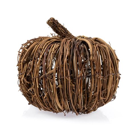 Buy Wicker Pumpkin 16cm at Hobbycraft UK. Halloween Decorations Spooky, Pumpkin Display, Easy Halloween Decorations, Wooden Slices, Fall Garland, Spooky Decor, Seasonal Celebration, Homemade Crafts, Rustic Chic