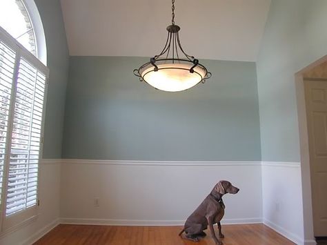 Quietude by Sherwin Williams lives up to its name. A beautiful and calm gray blue with a hint of green. Sherwin Williams Quietude, Favorite Paint Colors, Bathroom Paint Colors, Kitchen Paint Colors, Sherwin Williams Paint Colors, Favorite Paint, Kitchen Paint, House Paint, Painting Bathroom