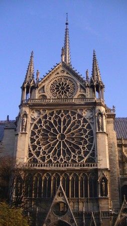 Notre dame de paris south rose window Stained Glass Fireplace Screen, Angel Sculpture Art, Old Cathedral, Notre Dame Paris, French Gothic, Church Aesthetic, Church Window, Rose Window, Church Pictures