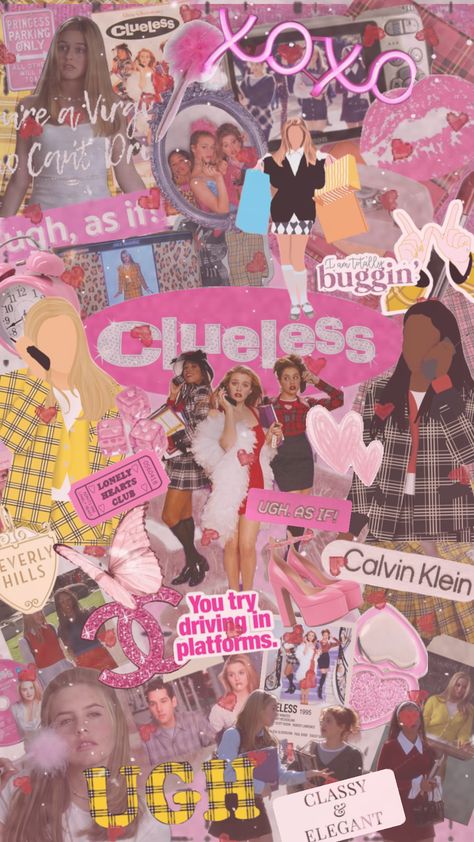 Cher Horowitz Aesthetic, Clueless Wallpaper, Clueless Quotes, Clueless Aesthetic, Clueless Movie, Books Wallpaper, Big Little Basket, Pretty Wallpaper Ipad, Clueless Outfits