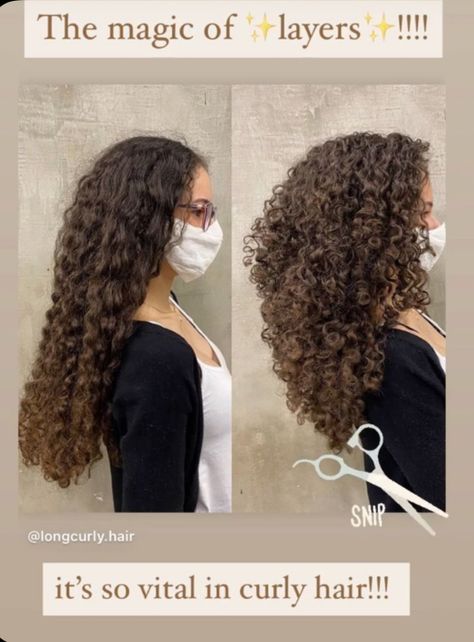 Fest Smink, Long Curly Haircuts, Natural Curly Hair Cuts, Layered Curly Hair, Curly Hair Photos, Haircuts For Curly Hair, Natural Curls Hairstyles, Hairdos For Curly Hair, Curly Hair Inspiration