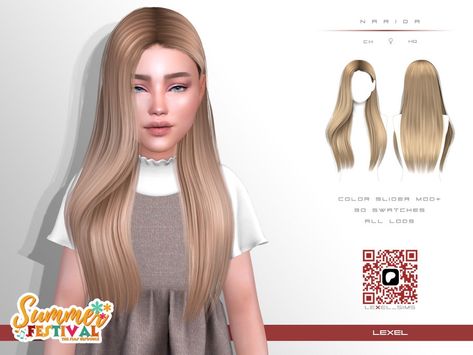 The Sims Resource - Narida - hairstyle child (Summer festival collection) Sims 4 The Sims Resource Cc, Sims4 Cc Childs Hair, Sims 4 Girl Hair Cc, Sims 4 Child Skin Cc, Child Sims 4 Cc Hair, The Sims 4 Cc Toddler Hair, Sims 4 Child Cc Hair, The Sims 4 Cc Hair Kids, Sims 4 Cc Child Hair