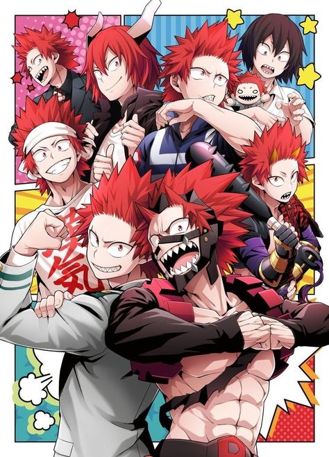 Foto Muro Collage, Kirishima My Hero Academia, Anime Wall Prints !!, Kirishima Eijirou, Anime Poster, Hero Wallpaper, My Hero Academia Memes, Anime Wall Art, Dessin Adorable