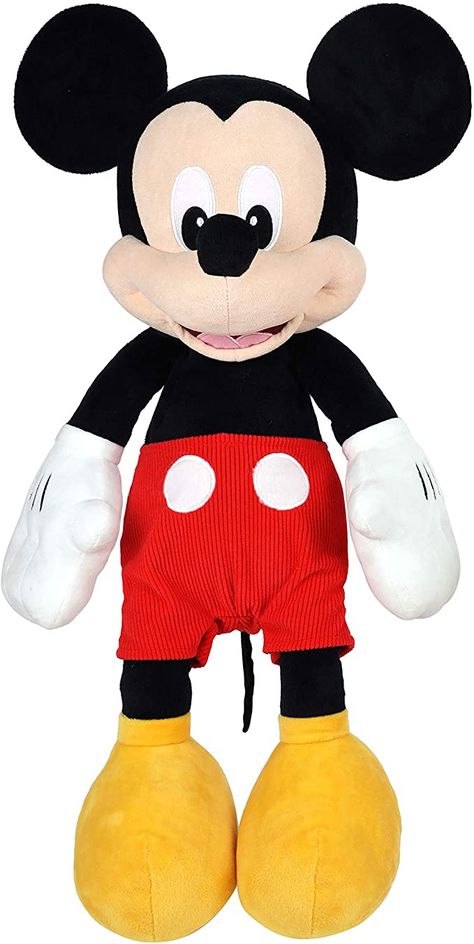 Amazon.com: Disney Junior Mickey Mouse Jumbo 25-Inch Plush Mickey Mouse: Toys & Games Mickey Mouse E Amigos, Disney Junior Mickey Mouse, Mickey Mouse Y Amigos, Mickey Mouse Toys, Disney Mickey Mouse Clubhouse, Disney Jr, Baby Mickey Mouse, Pet Mice, Mickey Mouse Club