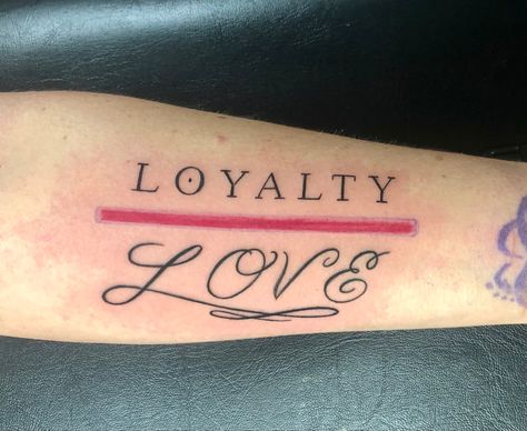 Loyalty Over Everything Tattoo, Loyalty Over Love Tattoo For Men, Loyalty Over Love Tattoo For Women Ideas, Loyalty Over Love Tattoo, Times Font, Loyalty Tattoo, Over Love, Love Tattoos, Tattoo Drawings