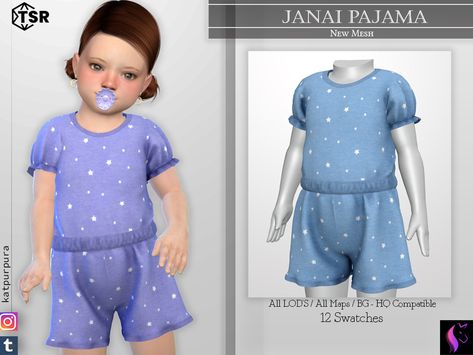 The Sims Resource Pajamas, The Sims 4 Mods The Sims Resource Clothes, Sims 4 Toddler Pajamas, Ts4 Sleepwear, Sims 4 Pyjamas Cc, Sims 4 Pajamas Cc, Ts4 Kids, Toddler Hair Sims 4, Sims 4 Clothing Sets