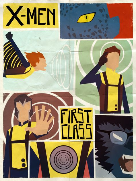 X-Men First Class by ~Andry-Shango on deviantART Class Poster, Marvel Artwork, Marvel Posters, Uncanny X-men, Dc Movies, Movie Posters Minimalist, Alternative Movie Posters, Man Movies, X Man