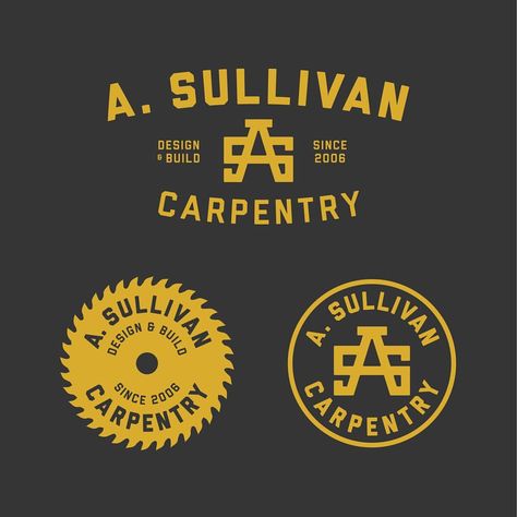 Vintage Handyman Logo, Retro Construction Logo, Vintage Construction Logo, Carpentry Branding, Construction Typography, Modern Construction Logo, Carpenter Logo Design, Carpentry Logo Design, Garage Branding