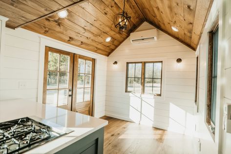 14x30 Tiny Home Shed For Sale In Central Florida - Robin Sheds Finished Shed Interior, Storage Shed House Tiny Homes, 12x40 Shed House Interior, Shed House Interior Ideas, Tiny Home Sheds, Tuff Shed House, Finished Shed, Shed House Interior, Tiny Home Shed