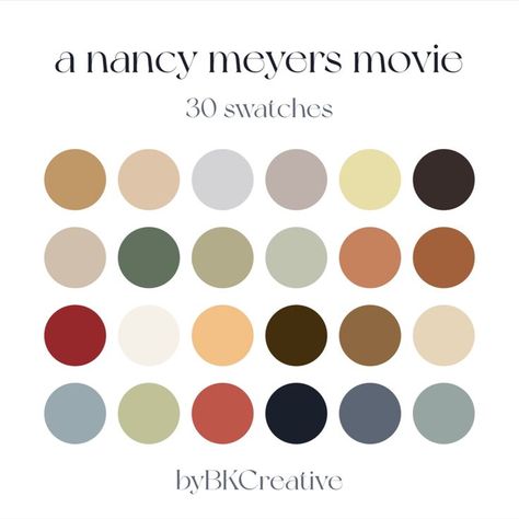 color palette by the holiday, it's complicated, the parent trap, something's gotta give - neutral, coastal, nautical, interior design Classic Home Color Palette, Nancy Meyer Paint Colors, Nantucket Color Palette, Practical Magic Color Palette, Nancy Meyer Wedding, Traditional Home Color Palette, Somethings Gotta Give Aesthetic, Regency Color Palette, Nancy Meyers Color Palette