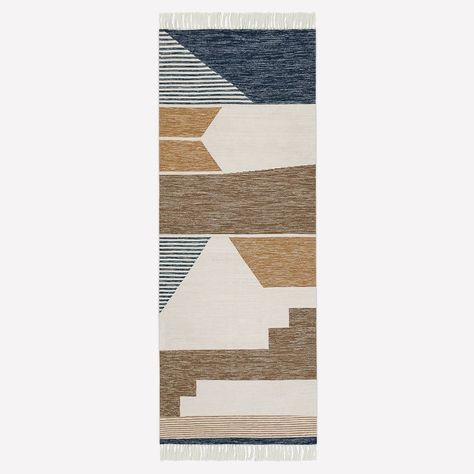 Desert Stream Outdoor Rug | West Elm Hallway Runner Rugs, Geometric Rugs, Turkish Textiles, West Elm Kids, Traditional Persian Rugs, Southwestern Patterns, Modern Hallway, Mountain Modern, New Deck