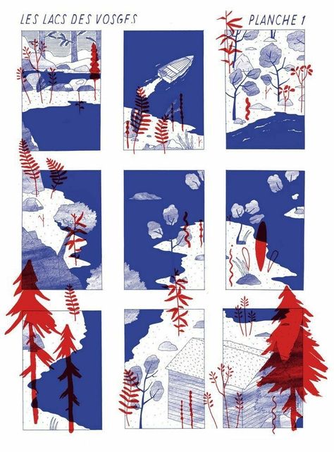 French Illustration, 달력 디자인, Arte Inspo, Comic Illustration, Visual Design, Book Illustration, Linocut, Graphic Design Inspiration, Buzzfeed