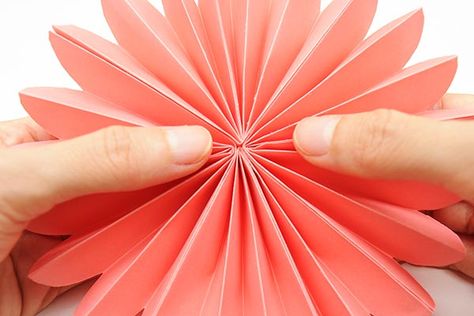 Accordion Paper Flowers | Kids' Crafts | Fun Craft Ideas | FirstPalette.com Fan Folding Paper Craft, Folded Paper Flowers, Paper Flowers For Kids, Diy Paper Bag, Daycare Room, Fun Craft Ideas, Easy Paper Flowers, Flowers Craft, Folded Paper