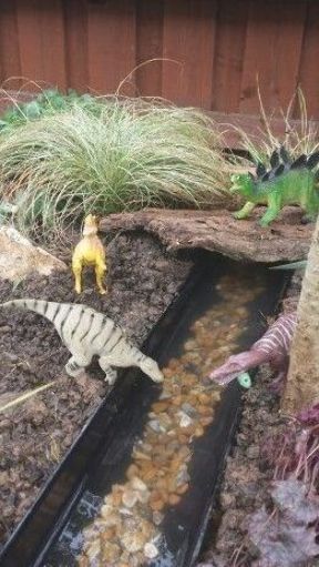 Fairy Garden Design Ideas, Kids Fairy Garden, Dinosaur Garden, Playground Landscaping, Play Garden, Fairy Garden Designs, Garden Terrarium, Self Watering Planter, Backyard Playground