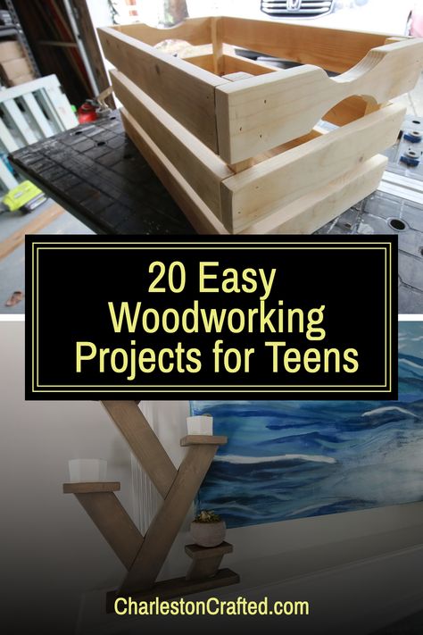 Ready to tackle some DIY projects? These woodworking ideas for teens are the perfect way to get started! With step-by-step instructions and plenty of inspiration, you'll be amazed at what you can create. #TeenCrafts #DIYWoodworking Easy Things To Make Out Of Wood, Easy Woodworking Projects For Kids, Kids Woodworking Projects, Wood Projects For Kids, Diy Planter Box, Carpentry Projects, Woodworking Projects For Kids, Project Steps, Woodworking For Kids