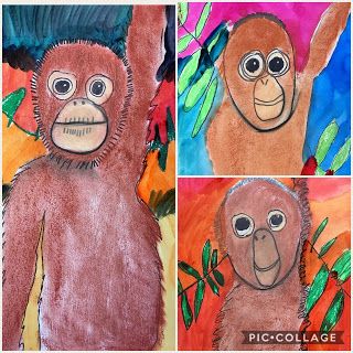 MaryMaking: Endangered Animal Art Endangered Species Art, Animals Activities, African Art Projects, Zoo Art, Science Week, Safari Art, Animal Art Projects, Jungle Art, Monkey Art