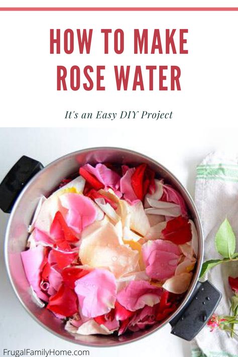 How To Make Rosewater At Home, Diy Rose Water Face Mist, How To Make Rose Water Diy, How To Make Rose Water, Home Made Rose Water, Rose Water For Cooking, Rose Oil Diy, Rose Water For Hair, Make Rose Water At Home