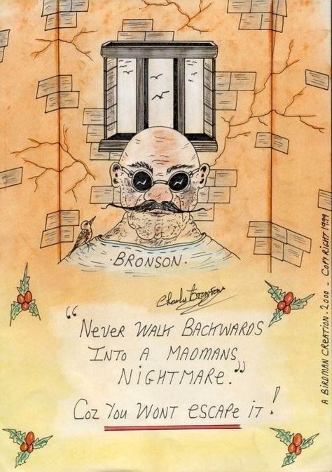 Charles Bronson Prisoner, Charles Bronson Art, Prison Art, Charles Bronson, Charity Work, Life Symbol, Literature Art, Good Cause, Mindset Quotes