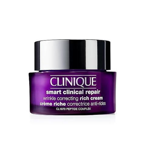 Clinique Smart Clinical Repair Wrinkle Correcting Rich Face Cream Clinique Smart Clinical, Homemade Wrinkle Cream, Clinique Smart, Skin Benefits, Wrinkle Cream, Moisturizer For Dry Skin, Anti Aging Cream, Skin Tightening, Face Moisturizer