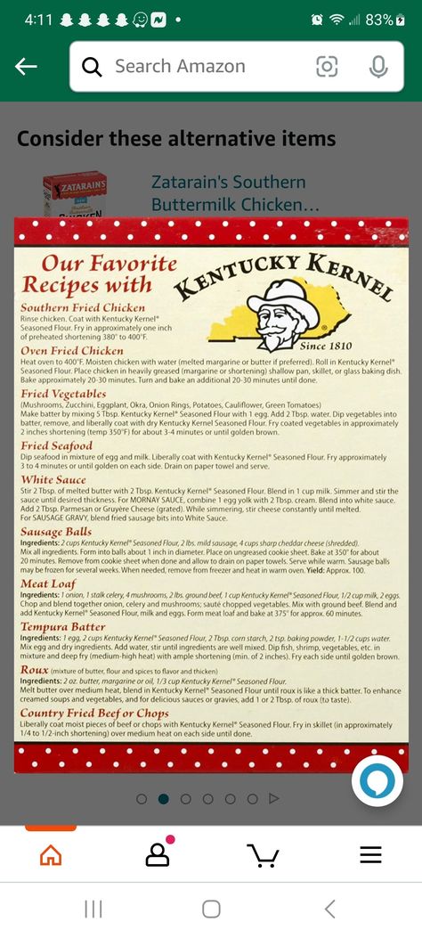 Kentucky Kernel Seasoned Flour Recipe, Seasoned Flour Recipe, Gluten Free Flour Recipe, Fast Dinner, Gluten Free Biscuits, Buttermilk Chicken, Fast Dinner Recipes, Oven Fried Chicken, Fried Fish Recipes