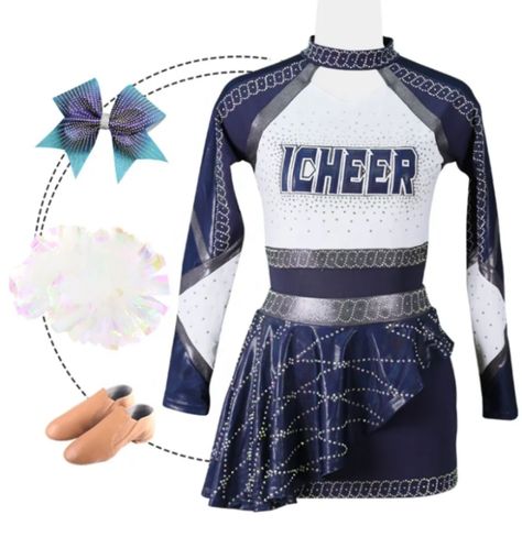 Now here is an extra royal one. Outfit straight from the factory. Customizable. Minimum order of 5. Price of $10-$90 per uniform (as of 03-30-2023). Youth Cheerleading, Cheerleading Shirts, Kids Uniforms, Cheerleading Uniforms, Cheerleading Outfits, Cheerleading, Bespoke, For Kids, Design