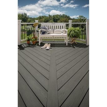 Trex Enhance, Hidden Deck Fasteners, Composite Decking Boards, Composite Deck, Decking Material, Deck Projects, Deck Boards, Pebble Grey, Composite Decking