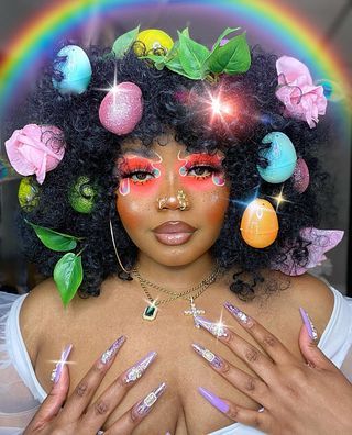 Easter Makeup Ideas, Easter Photoshoot Ideas, Makeup Costume Ideas, Easter Face Paint, Birthday Shoots, Calendar Shoot, Fashion Content Creator, Edits Ideas, Easter Photoshoot