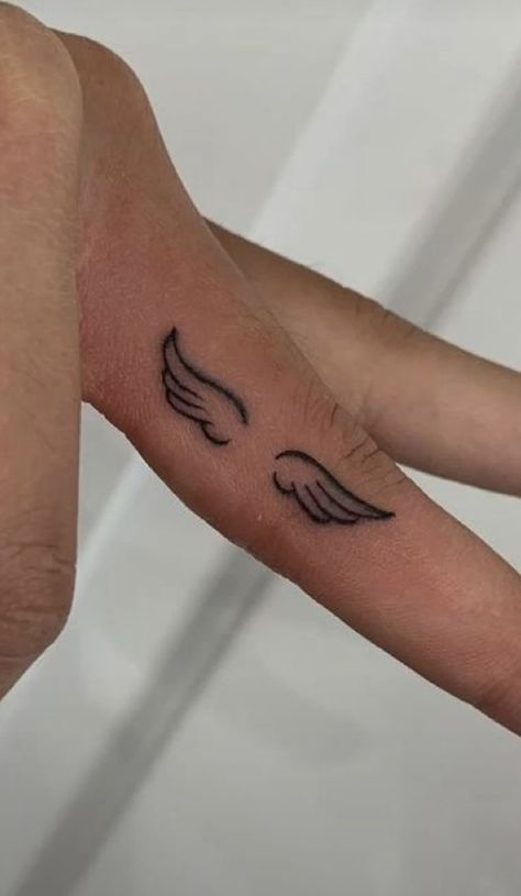 Angel Wing Wrist Tattoo, Discreet Tattoos, Dream Tattoos, Wrist Tattoos, Fish Tattoos, Jesus Fish Tattoo, Angel, Tattoos