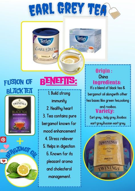 Earl grey tea 🍵 benefits 🫖
#Earl Grey
#tea Benefits Of Earl Grey Tea, Earl Grey Tea Benefits, Immunity Tea, Tea Varieties, Bergamot Oil, Tea Benefits, Mood Enhancers, Grey Tea, Earl Grey Tea