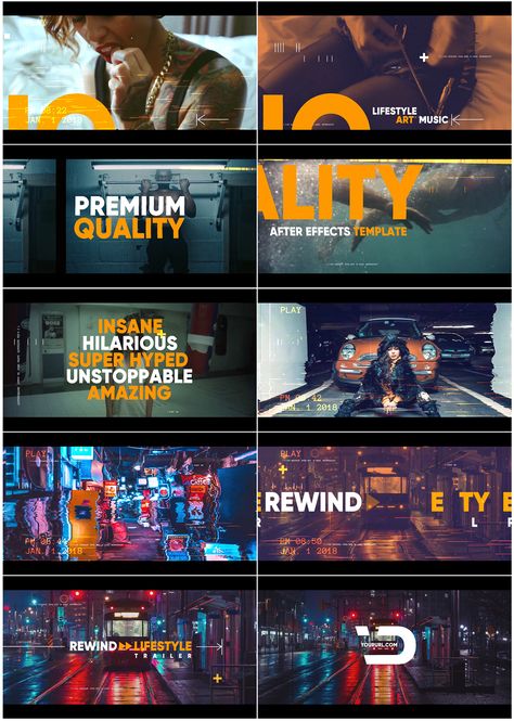 Rewind Lifestyle Trailer Template on Behance Movie Pitch Deck, Trailer Design, Presentation Deck, Video Trailer, Title Design, Lifestyle Art, Brand Promotion, Pitch Deck, After Effects Templates