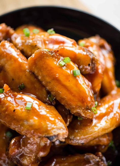 Sweet And Sour Chicken Wings Recipe, Sweet And Sour Chicken Wings, Sweet Chicken Wings, Crispy Chicken Breast, Sticky Sauce, Crispy Baked Chicken Wings, Wing Sauce Recipes, Chicken Wing Sauces, Baked Wings