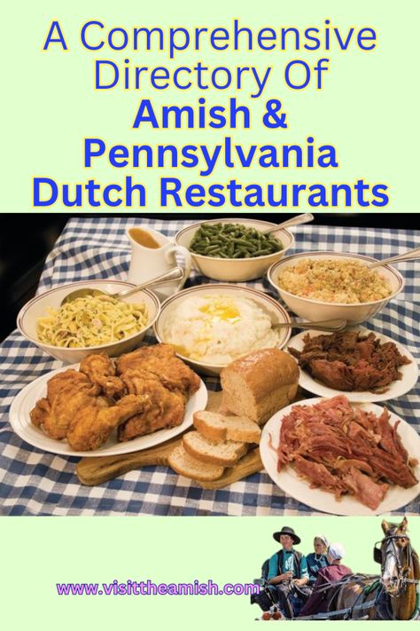 Amish & Pennsylvania Dutch Restaurants (Pinterest Pin) (2) Single Pie Crust, Amish Country Pennsylvania, Sugar Cream Pie, Amish Pennsylvania, Pennsylvania Dutch Country, Amish Life, Farm Restaurant, Amish Farm, German Police