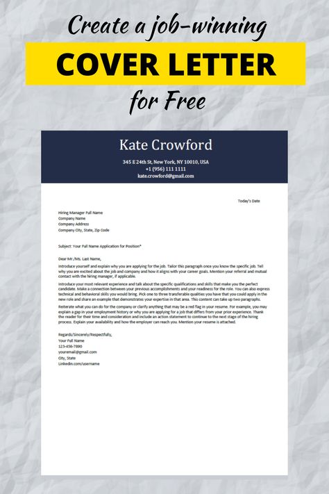 Free Cover Letter Template Download, Cv And Cover Letter Design, Cover Letters For Resume Examples, Cv Cover Letter Example, Free Cover Letter Templates, Uni Tips, Cover Letter Example Templates, Cv Advice, Ulcer Diet