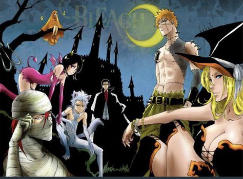 Bleach Illustrations, Ishida Uryuu, Abarai Renji, Orihime Bleach, Ulquiorra Schiffer, Ichigo Manga, Halloween Episodes, Tite Kubo, Ichigo And Rukia