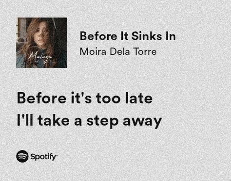 Opm, Filipino music, Moira Before It Sinks In Lyrics Moira, Filipino Song Lyrics, Filipino Lyrics, Moira Dela Torre, Filipino Music, Opm Songs, Music Poster Ideas, Tagalog Quotes Funny, Tagalog Quotes