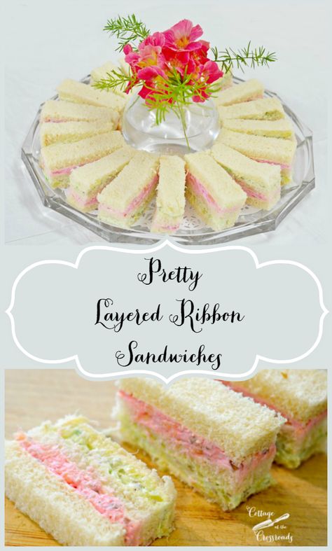 Ribbon Sandwiches, Sandwich Buffet, Tea Party Sandwiches, Tea Sandwiches Recipes, Afternoon Tea Recipes, Fingerfood Party, Party Sandwiches, High Tea Party, Finger Sandwiches