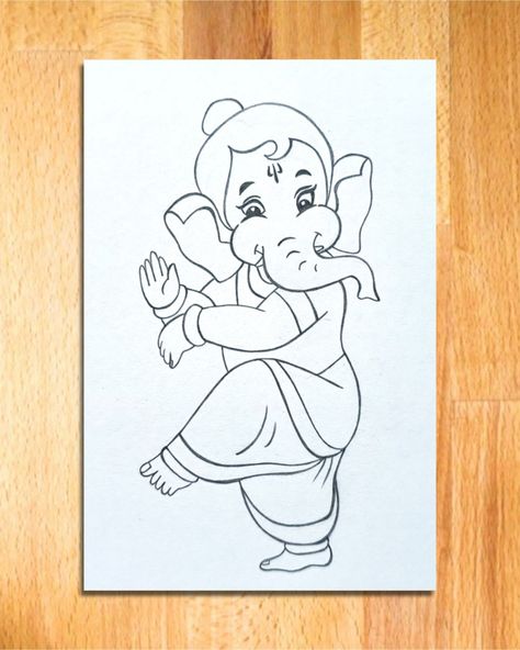 How to Draw God Ganesha in Natraj Pose | Easy Steps to Draw Lord Ganesha || lord ganesha drawing, how to draw god ganesha, easy drawing of lord ganesha, god ganesha pencil drawing, lord ganesha sketch, lord ganpati drawing, art videos, drawing of god, hindu god drawing, pencil drawing for beginners, simple drawing, line arts, drawing tutorial, vivek art academy. Ganesha Drawing Sketches Easy, Gods Drawing, Ganpati Drawing, Easy Steps To Draw, Ganesha Sketch, Steps To Draw, Pencil Sketches Easy, Ganesha Drawing, Pencil Drawing Images