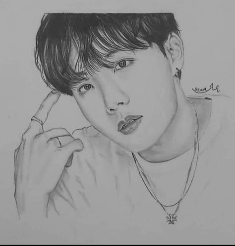 Hobi Drawing Easy, Jhope Drawing Pencil, Jhope Drawing Sketch, J Hope Drawing Pencil, Jhope Art Drawing, Jhope Pencil Sketch, Jhope Drawing Pencil Easy, Jhope Sketch Easy, Jhope Drawing Easy