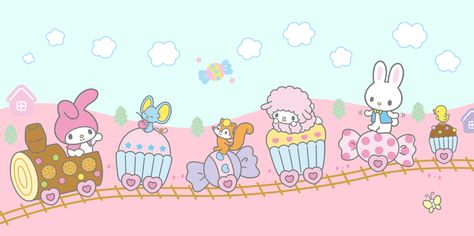 Sanrio Wallpaper Landscape, My Melody Landscape, Nft Background, Reign Serie, Cellphone Background, My Melody Wallpaper, Graphics Layout, Sanrio My Melody, Sanrio Wallpaper