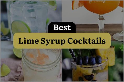 Shake up your next cocktail hour with our list of the 17 best lime syrup cocktails! Get ready for a burst of refreshing citrus flavor in every sip. Pine Syrup, Mock Cocktails, Lime Syrup, Alcohol Free Cocktails, Honey Bourbon, Rosemary Simple Syrup, Coconut Syrup, Cider Cocktails, Cocktail Syrups