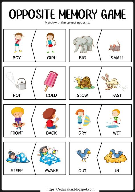 Opposites Worksheet Kindergarten, Opposite Worksheets Preschool, Opposite Words For Kids Project, Opposites For Kindergarten, Opposite Words For Kids Worksheet, Opposites Kindergarten, Opposites Preschool Activities, Opposites Worksheet Preschool, Opposites Activities Preschool