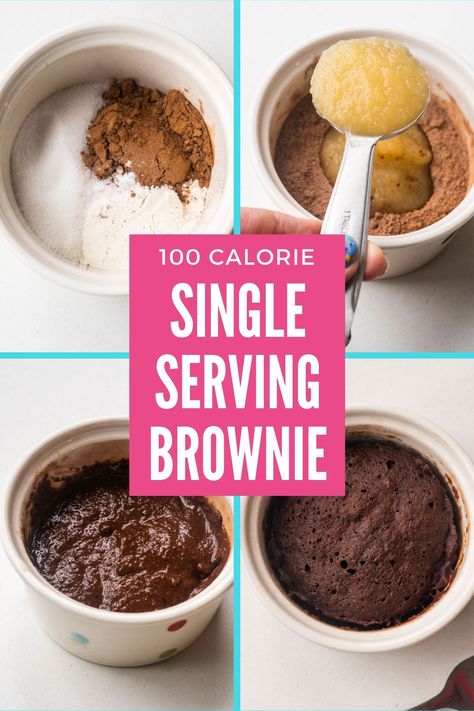 Single Serve Healthy Deserts, 100 Cal Desserts, Healthy Microwave Brownie In A Cup, Low Calorie Sweets Healthy, 100 Calorie Desserts Single Serve, Low Calorie Individual Desserts, Healthy Noom Recipes, Low Calorie Brownies Easy, Low Calorie Brownie In A Mug