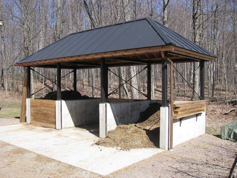 Horse Manure Management, Manure Composting, Farmhouse Sheds, Barn Hacks, Horse Manure, Dream Stables, Horse Facility, Farm Plans, Future Farms